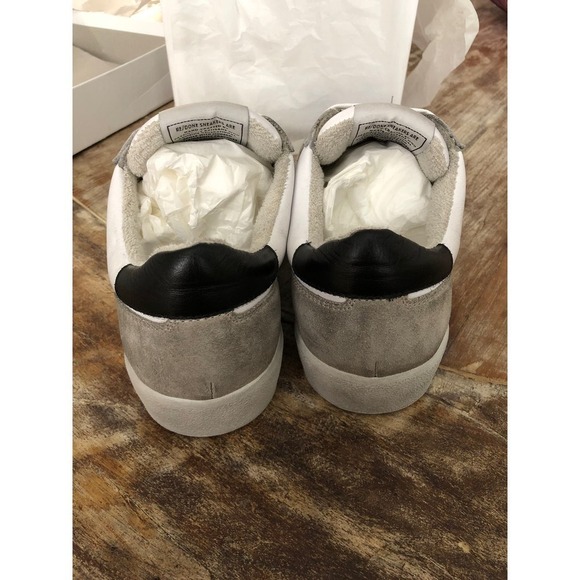 RE/DONE 90s Skate Sneakers Leather Suede Low Top Lace Up Shoes White NWB 37 - Picture 5 of 9